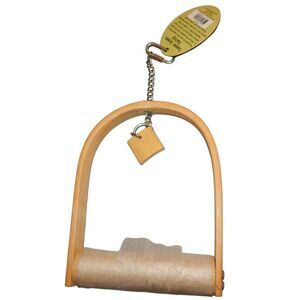SWEET FEET & BEAK Sweet Green Swing 2008 wooden bird swing NWT